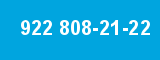 922 808-21-22 922 808-21-22